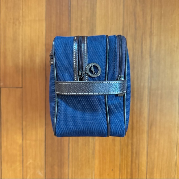 Longchamp Boxford Toiletry Case Blue Canvas (new without tags) - Picture 4 of 7